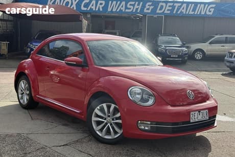 Red 2013 Volkswagen Beetle Hatchback