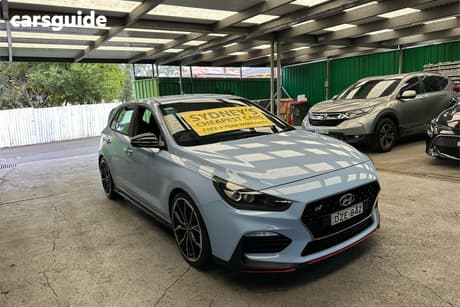 Blue 2018 Hyundai I30 Hatchback N Performance