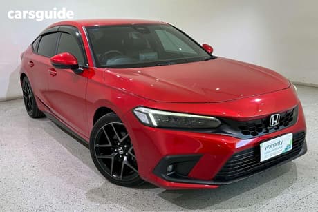 Red 2022 Honda Civic Hatchback Vti-Lx