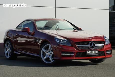 Red 2015 Mercedes-Benz SLK250 Convertible