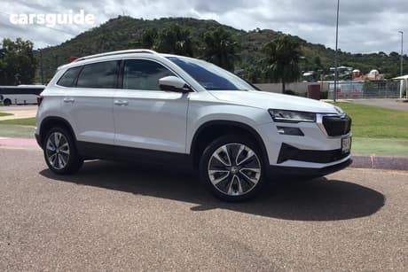 White 2023 Skoda Karoq Wagon Style 110Tsi