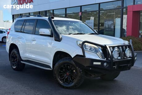 White 2014 Toyota Landcruiser Prado Wagon Vx (4X4)