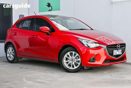 Red 2016 Mazda 2 Hatchback Maxx