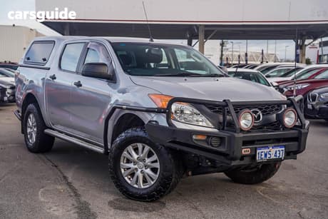 Silver 2015 Mazda BT-50 Dual Cab Utility Xt (4X4)