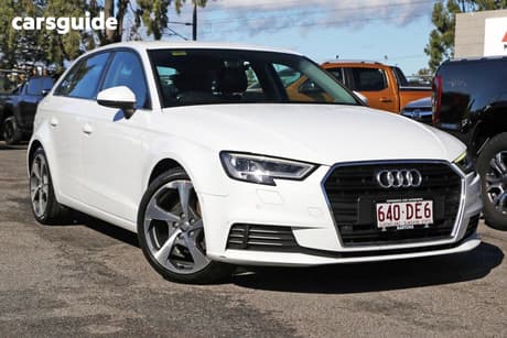 White 2017 Audi A3 Hatchback 1.0 Tfsi Sportback