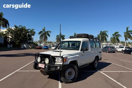 White 2016 Toyota Landcruiser Workmate (4X4) 2 Seat
