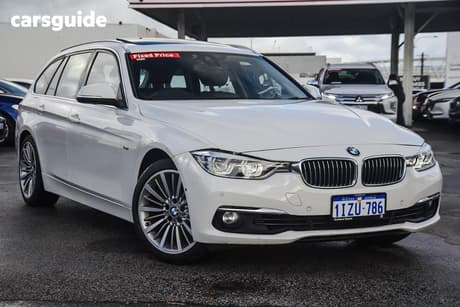 White 2015 BMW 320I Wagon Touring Luxury Line