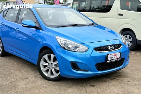 Blue 2019 Hyundai Accent Hatchback Sport