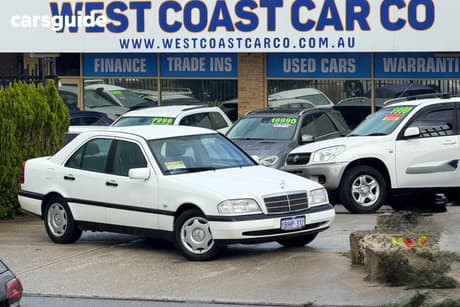 White 1996 Mercedes-Benz C200 Sedan Classic