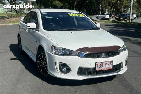 White 2017 Mitsubishi Lancer Sedan Ls