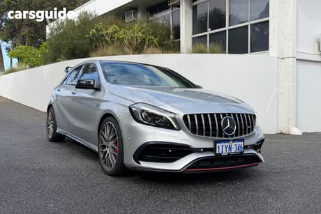 Silver 2016 Mercedes-Benz A45 Hatch AMG 176 MY16