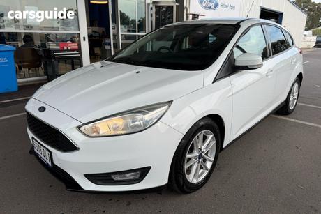 White 2017 Ford Focus Hatchback Trend