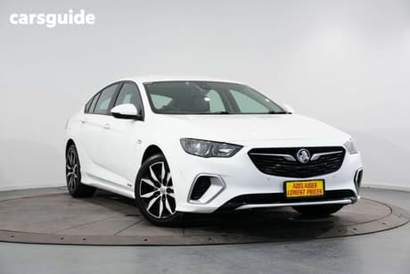 White 2020 Holden Commodore Liftback Rs