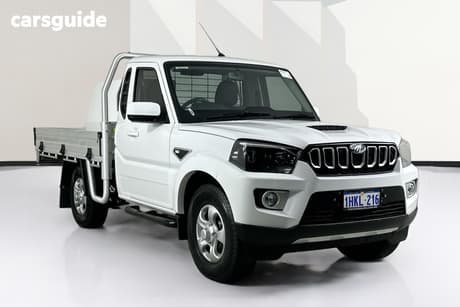 White 2022 Mahindra PIK-UP Cab Chassis S6+ 4X4 With Gpa Tray