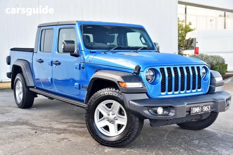 Blue 2021 Jeep Gladiator Dual Cab Utility Sport S (4X4)