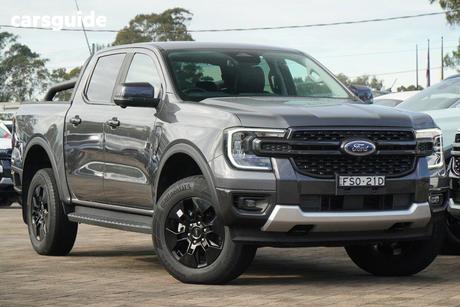 Grey 2025 Ford Ranger Double Cab Pick Up Phev Sport (4X4)
