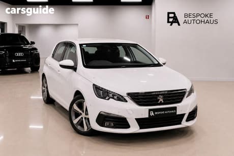 White 2017 Peugeot 308 Hatchback Allure