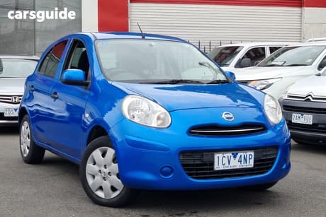 Blue 2011 Nissan Micra Hatchback St-L