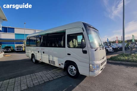 White 2020 Toyota Coaster Bus Standard (Lwb)