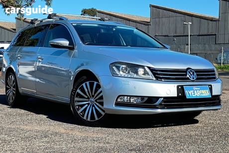 Silver 2014 Volkswagen Passat Wagon 130 Tdi Highline