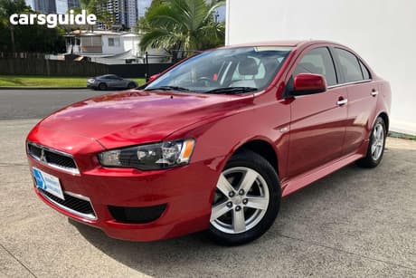 Red 2013 Mitsubishi Lancer Sedan Lx