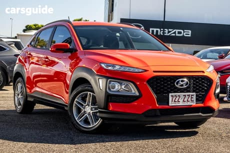 Orange 2019 Hyundai Kona Wagon Active (Awd)