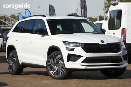 White 2024 Skoda Kodiaq Wagon Rs (4X4) 180Tsi