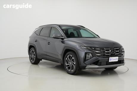 Beige 2024 Hyundai Tucson Wagon Premium Hybrid (Awd)