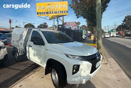 White 2021 Mitsubishi Triton Cab Chassis Glx (4X2)