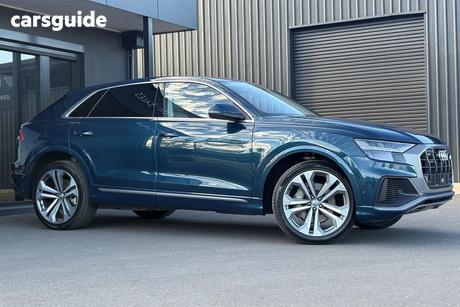 Blue 2018 Audi Q8 Wagon 55 Tfsi Quattro (Hybrid)