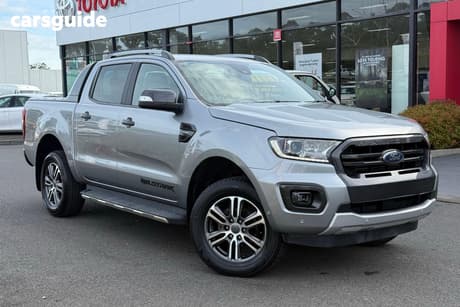 Silver 2020 Ford Ranger Double Cab Pick Up Wildtrak 2.0 (4X4)