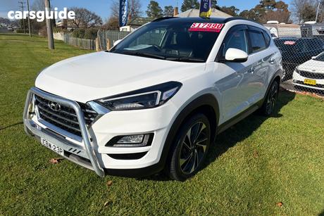 White 2019 Hyundai Tucson Wagon Highlander (Awd) Black Int