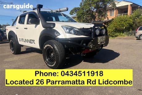 White 2014 Isuzu D-MAX Crew Cab Utility Ls-U Hi-Ride (4X4)