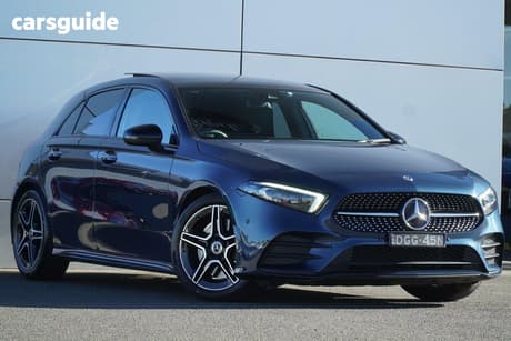 Blue 2022 Mercedes-Benz A250 Hatchback 4Matic