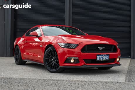 Red 2016 Ford Mustang Coupe Fastback Gt 5.0 V8