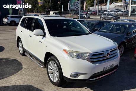 White 2012 Toyota Kluger Wagon Grande (Fwd)