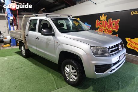 Silver 2017 Volkswagen Amarok Dual Cab Utility Tdi400 Core Edition (4X4)