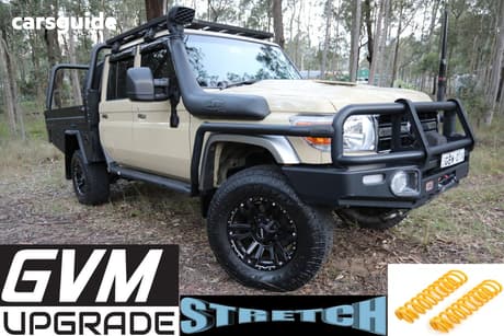 Beige 2022 Toyota Landcruiser Double Cab Chassis Gxl