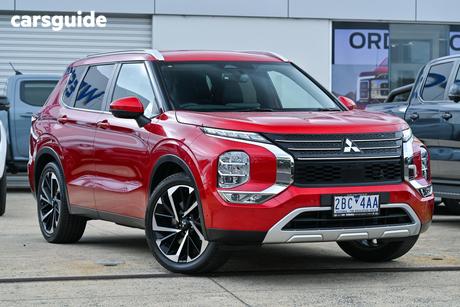 Red 2024 Mitsubishi Outlander Wagon Aspire 7 Seat (Awd)