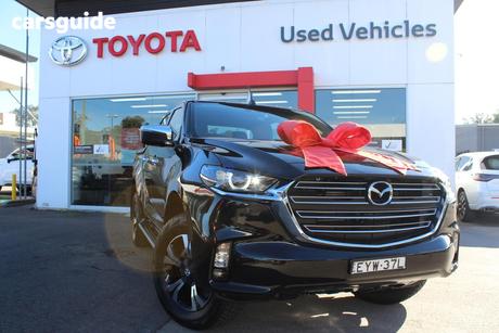 Black 2022 Mazda BT-50 Dual Cab Pick-up Gt (4X4)