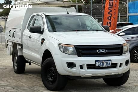 White 2013 Ford Ranger Crew Cab Pickup Xl 2.2 Hi-Rider (4X2)