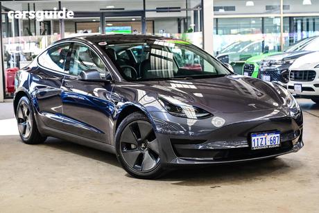 Grey 2023 Tesla Model 3 Sedan Rear-Wheel Drive