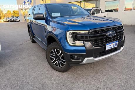 Blue 2023 Ford Ranger Double Cab Pick Up Sport 3.0 (4X4)