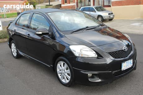 Black 2015 Toyota Yaris Sedan Yrx