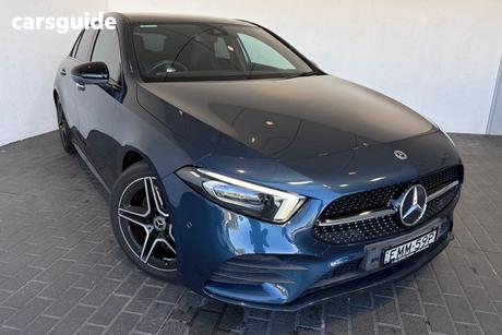 Blue 2020 Mercedes-Benz A250 Hatchback