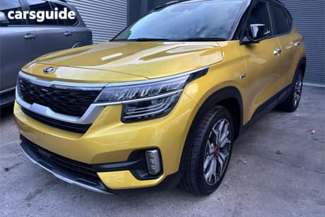 Yellow 2021 Kia Seltos Wagon Gt Line (Awd)