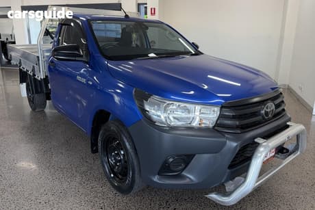 Blue 2021 Toyota Hilux Cab Chassis Workmate (4X2)
