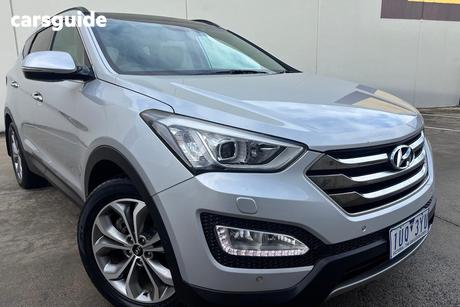 Silver 2015 Hyundai Santa FE Wagon Highlander Crdi (4X4)