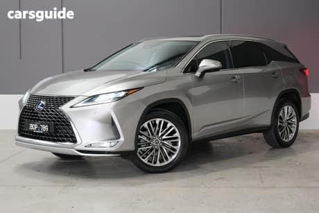 Silver 2021 Lexus RX450HL Wagon Sport Luxury Hybrid (Awd)