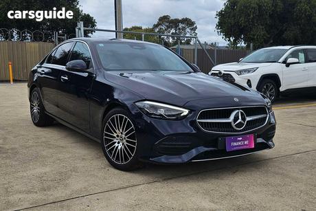 Blue 2022 Mercedes-Benz C200 Sedan Edition C Mhev